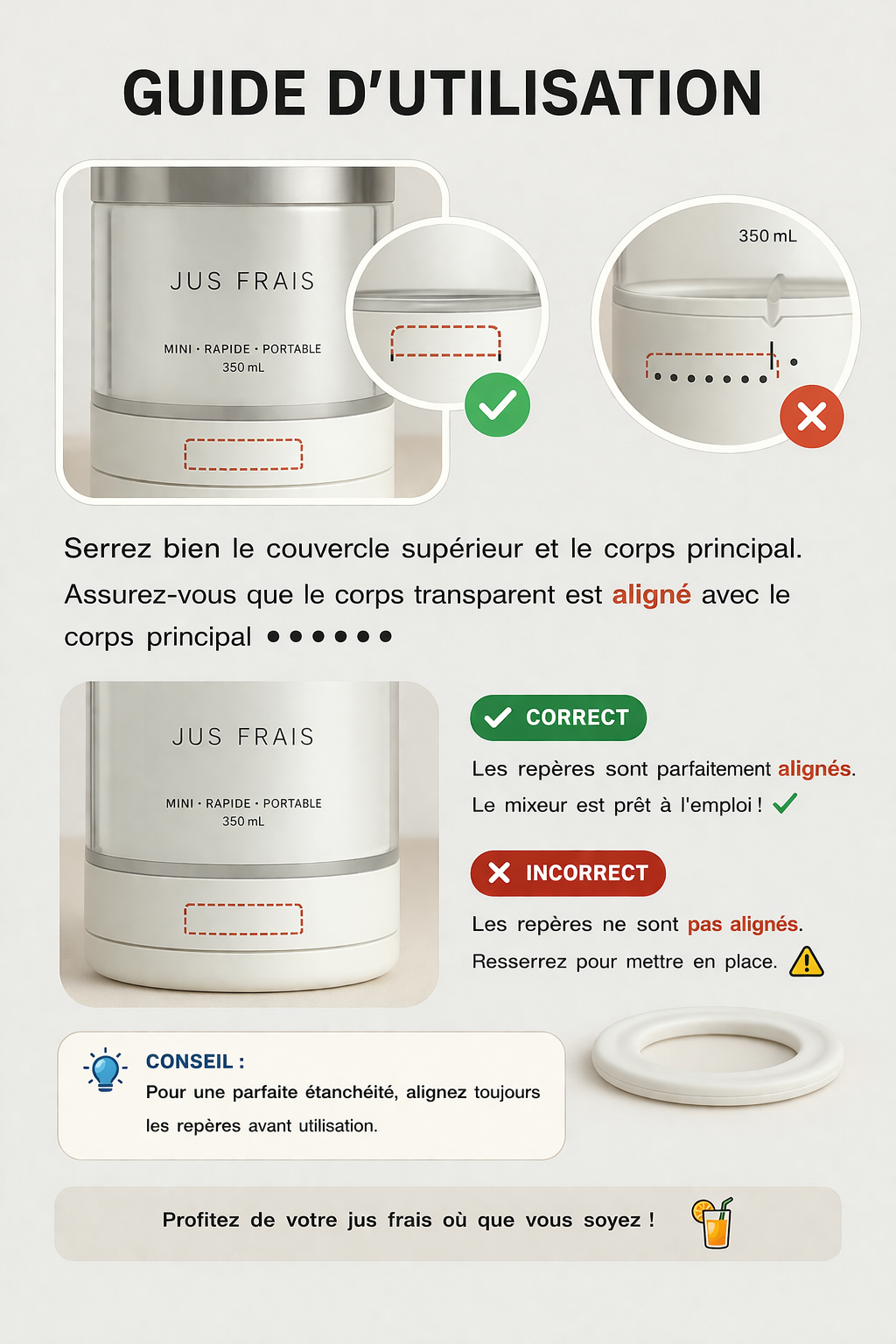 Freshzy™ – Le blender portable qui simplifie ton quotidien